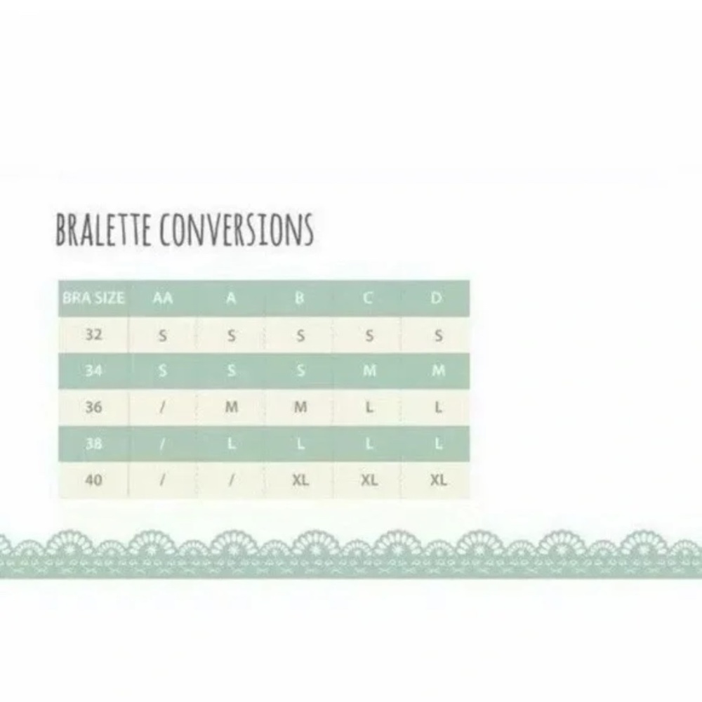 Plum Sheer Lace Scalloped Brami Bralette Bra - Picture 3 of 3